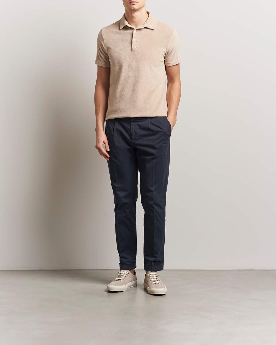 Hombres | Polos | Altea | Terry Cotton Polo Beige