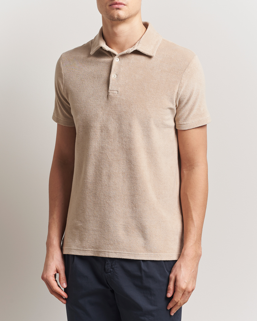 Hombres | Polos | Altea | Terry Cotton Polo Beige