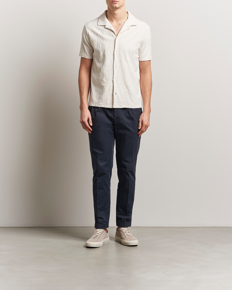 Hombres | Polos | Altea | Terry Jacquard Cotton Polo Off White