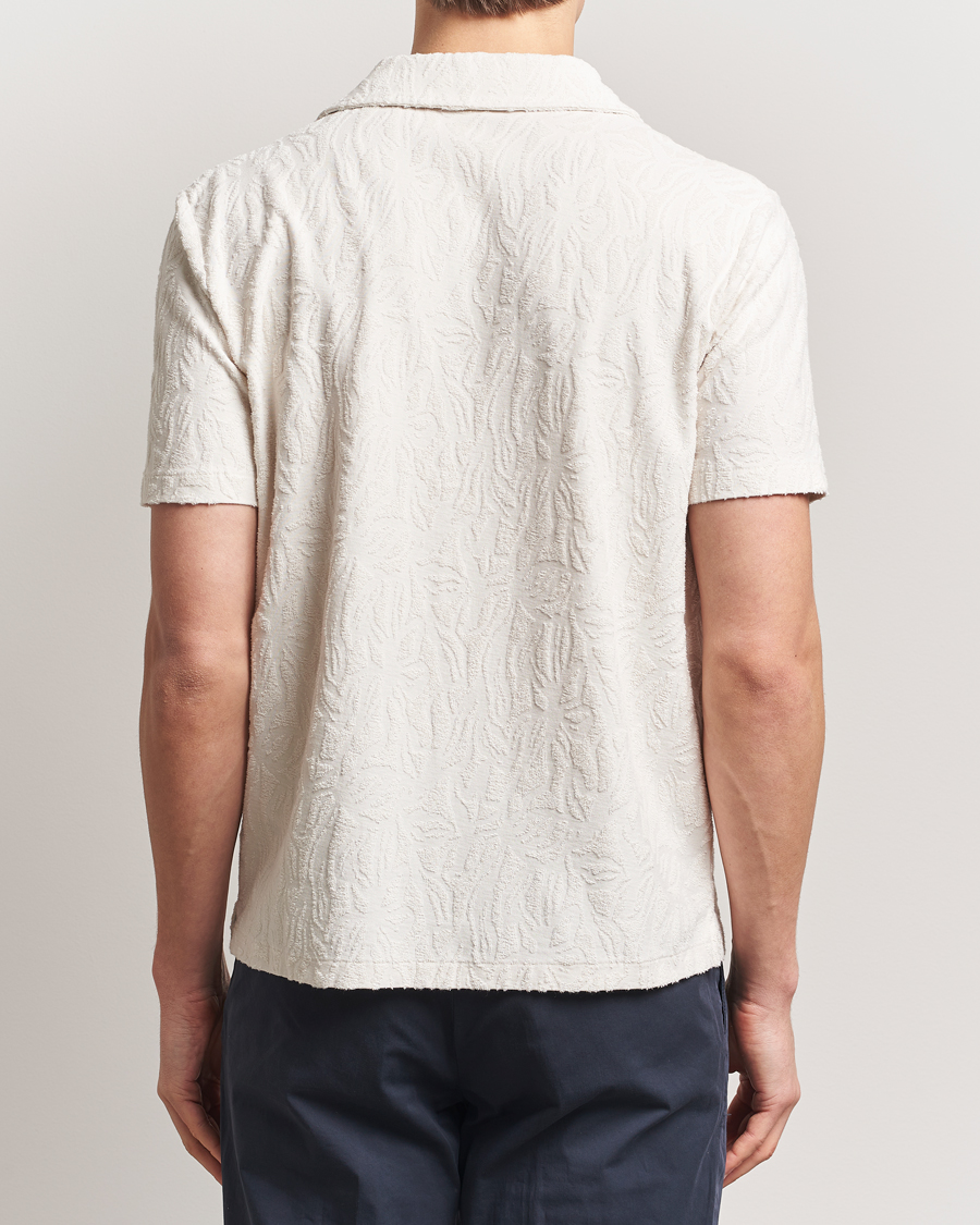 Hombres | Polos | Altea | Terry Jacquard Cotton Polo Off White