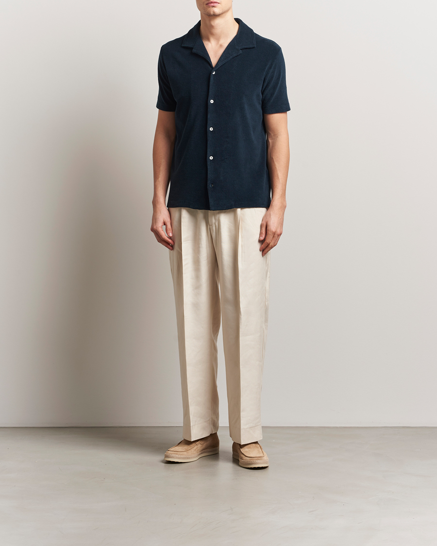 Hombres | Camisas | Altea | Terry Bowling Shirt Navy
