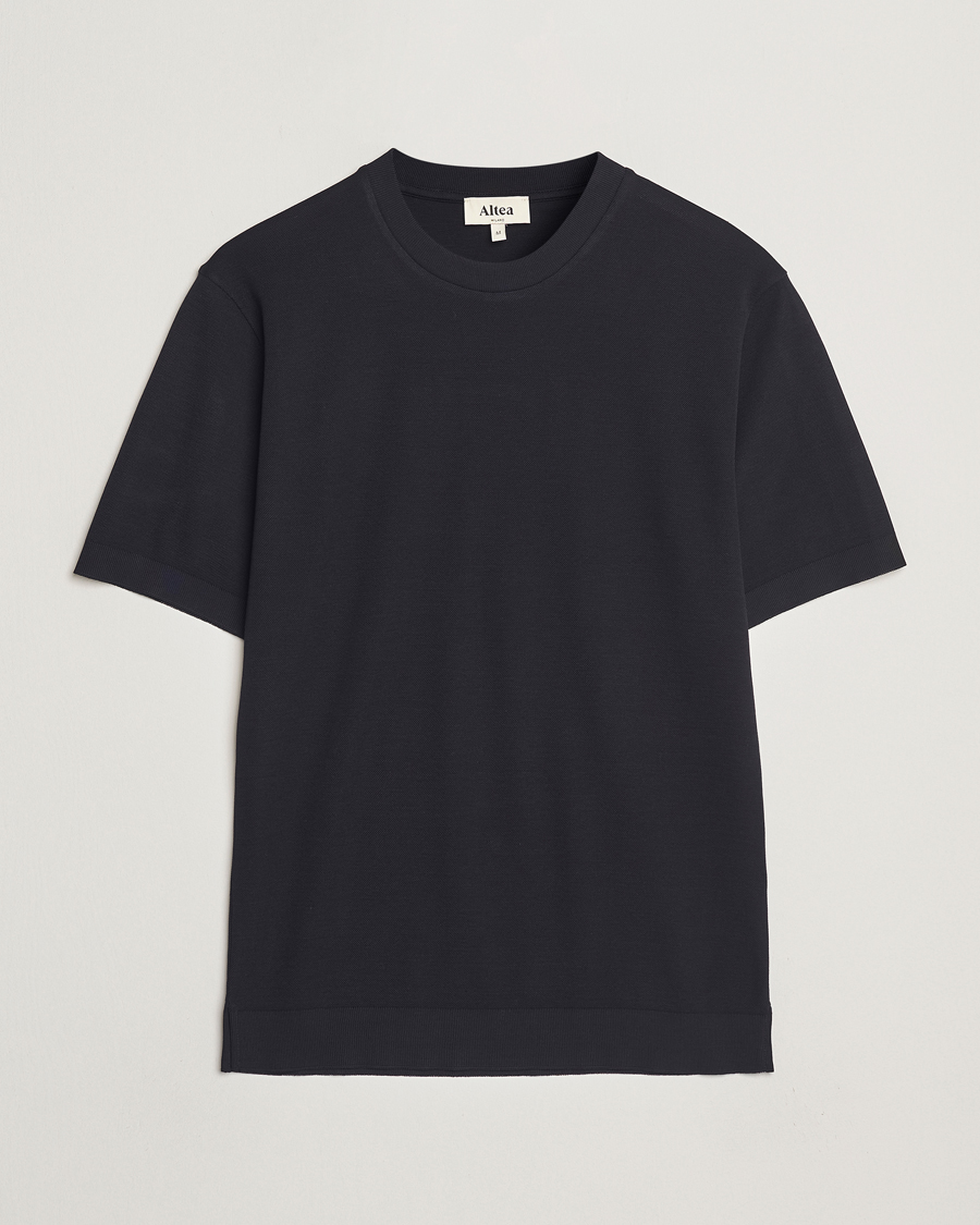 Hombres | Camisetas | Altea | Jersey Piquet T-Shirt Navy