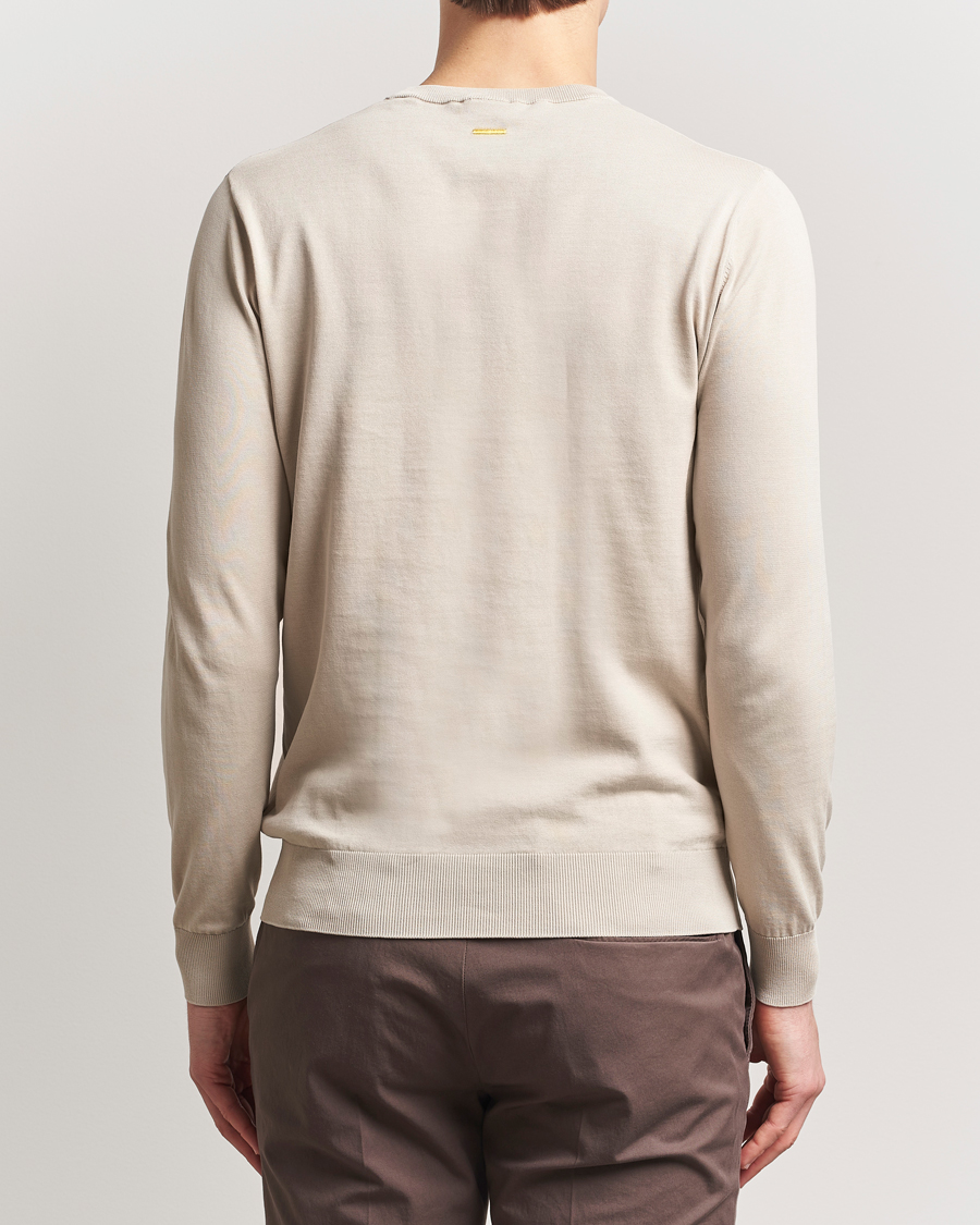 Hombres | Jerséis y prendas de punto | Aspesi | Rib Cotton Crew Neck Beige