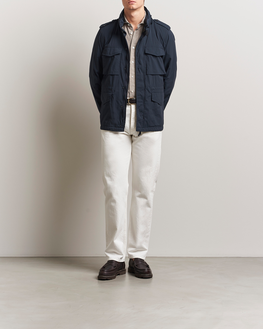Hombres | Abrigos y chaquetas | Aspesi | Lightweight Cotton Field Jacket Navy