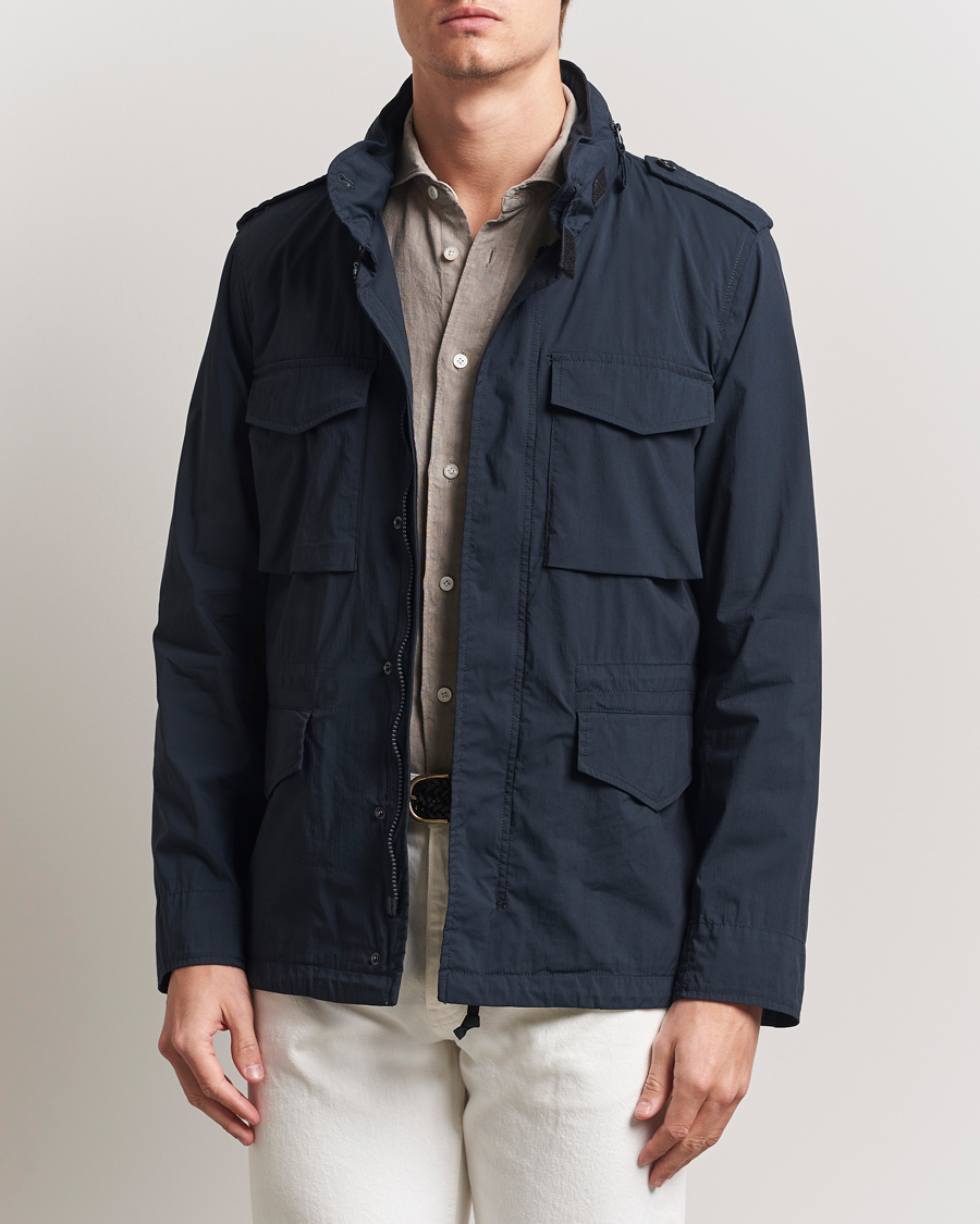 Hombres | Abrigos y chaquetas | Aspesi | Lightweight Cotton Field Jacket Navy
