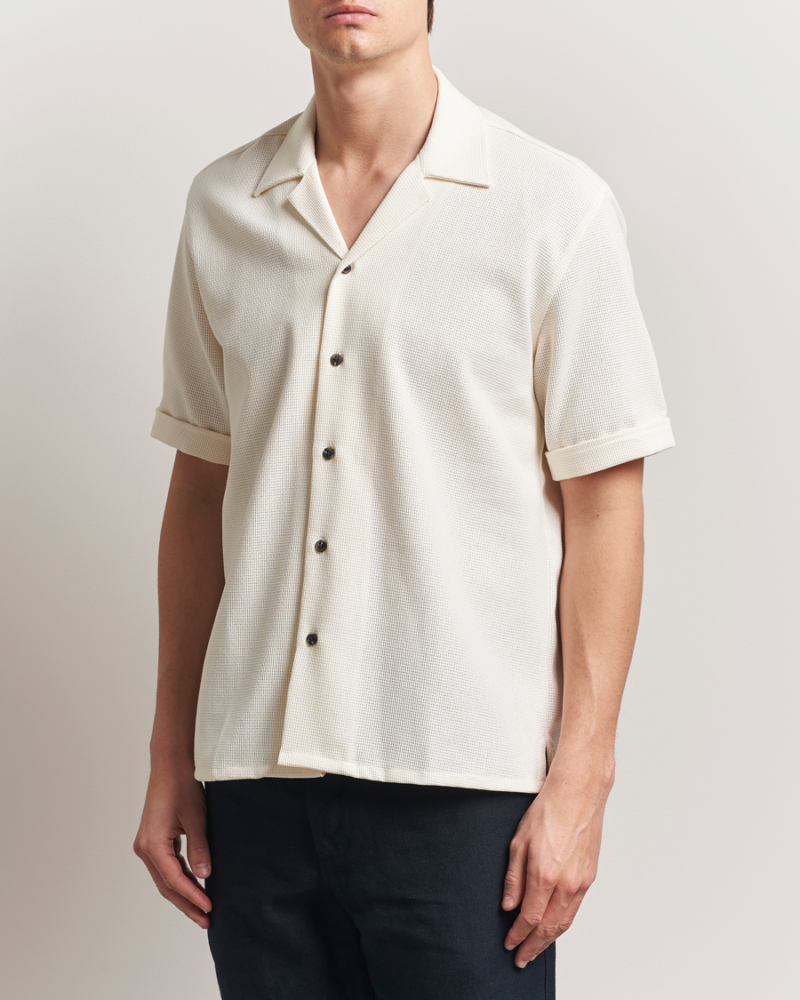 Hombres | Camisas | Peregrine | Quay Cuban Collar Shirt White
