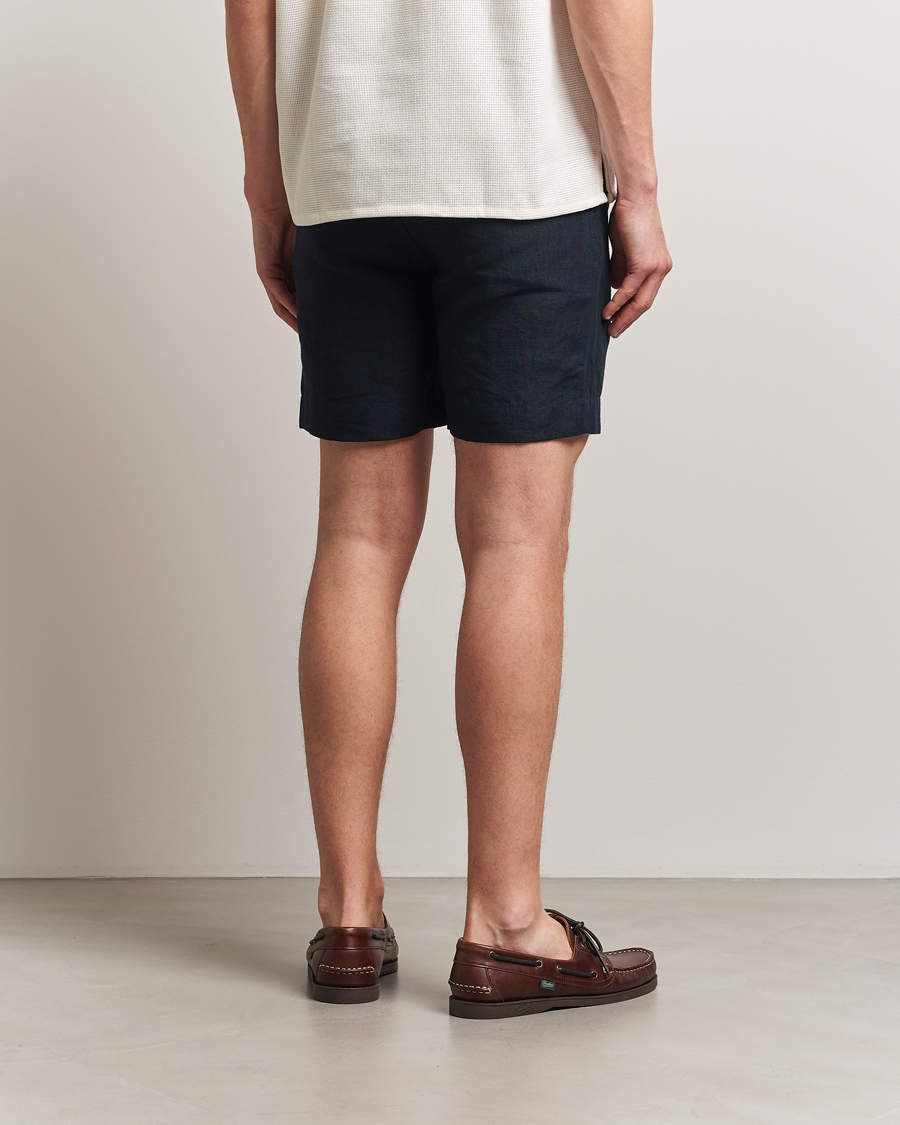 Hombres | Pantalones cortos | Peregrine | Grange Linen Shorts Navy