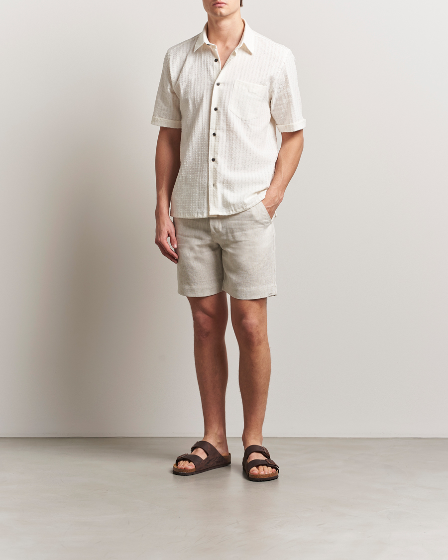 Hombres | Pantalones cortos | Peregrine | Grange Linen Shorts Natural