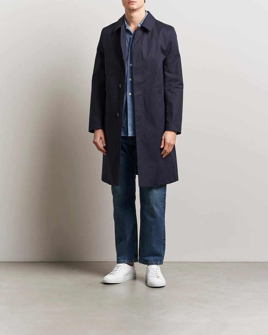 Hombres | Abrigos y chaquetas | Mackintosh | Dunkeld Car Coat Navy