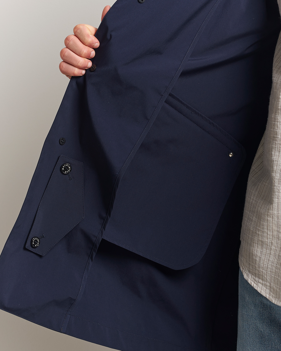 Hombres | Abrigos y chaquetas | Mackintosh | Humbie GTS Car Coat Navy