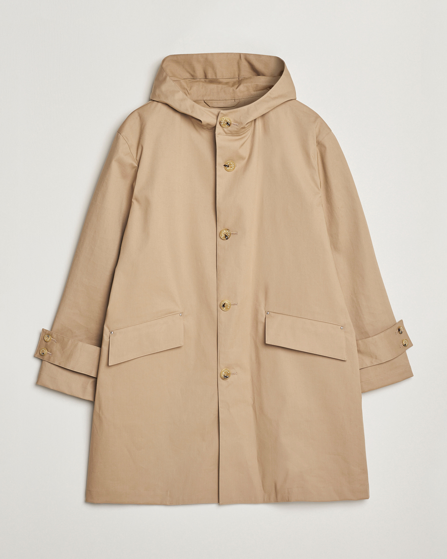 Hombres | Abrigos y chaquetas | Mackintosh | Humbie GTS Hooded Car Coat Fawn
