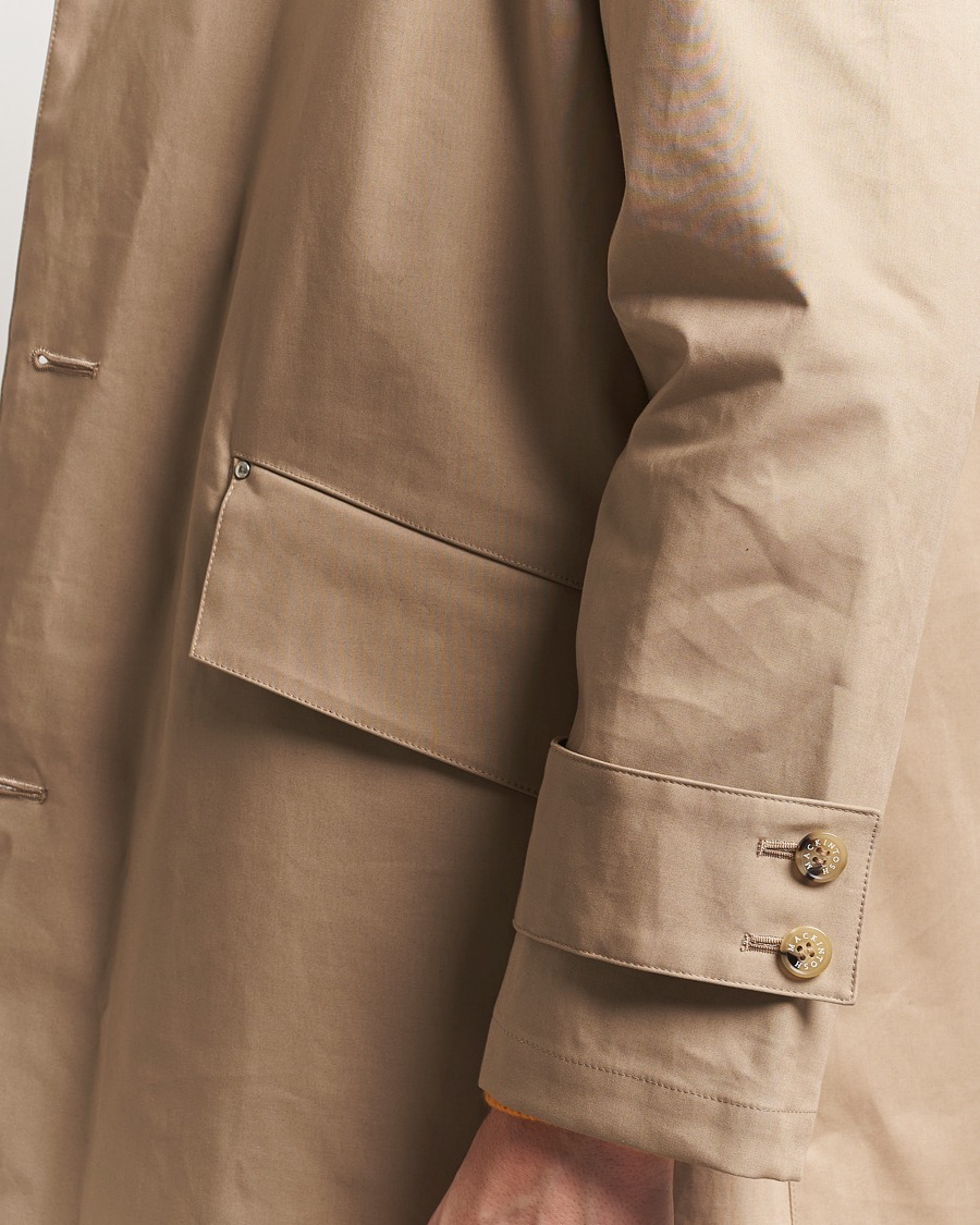 Hombres | Abrigos y chaquetas | Mackintosh | Humbie GTS Hooded Car Coat Fawn