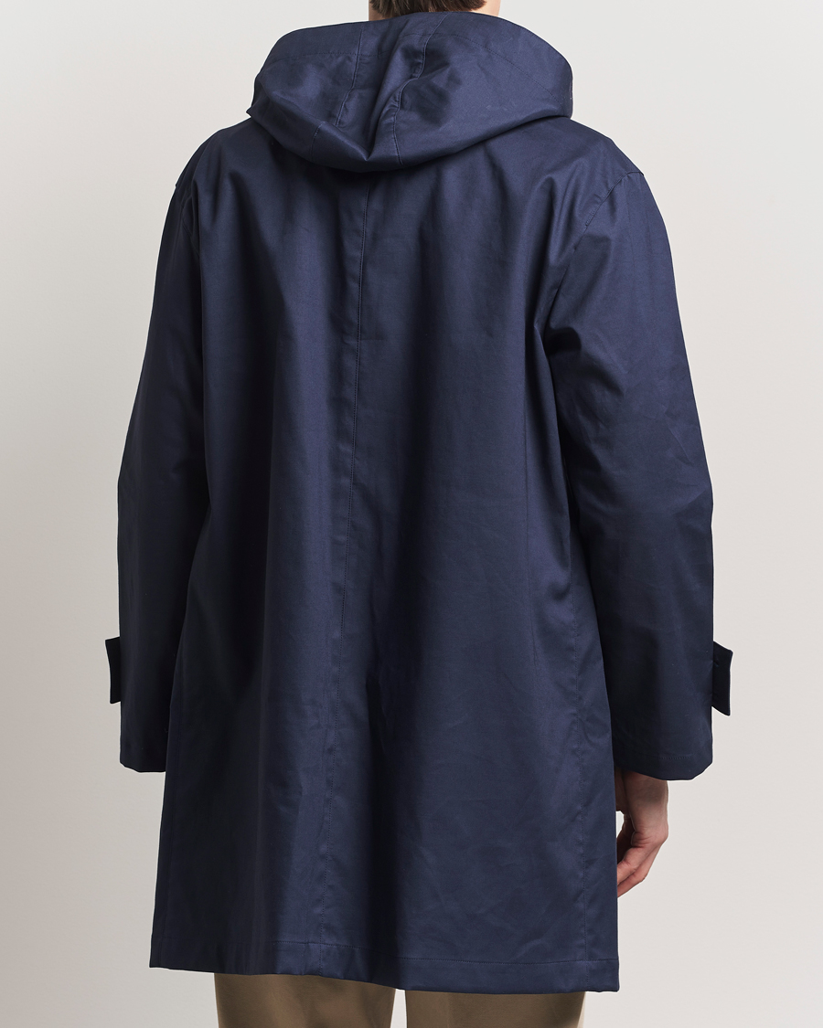 Hombres | Abrigos y chaquetas | Mackintosh | Humbie GTS Hooded Car Coat Navy