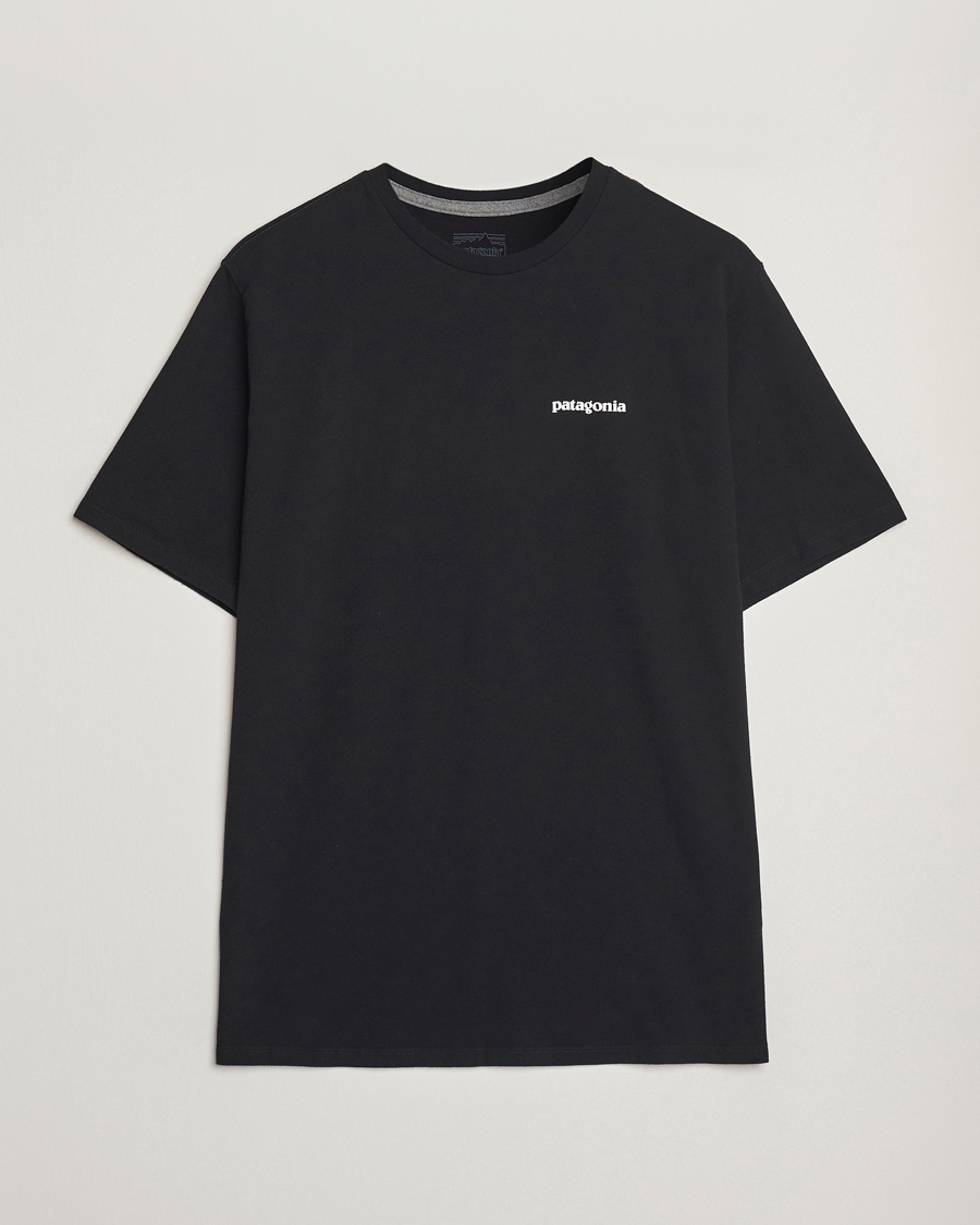 Hombres | Camisetas | Patagonia | P-6 Logo T-Shirt Black