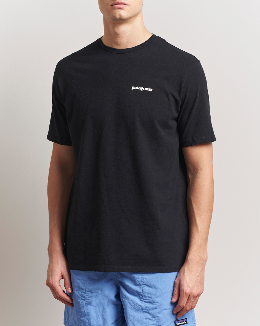Hombres | Camisetas | Patagonia | P-6 Logo T-Shirt Black