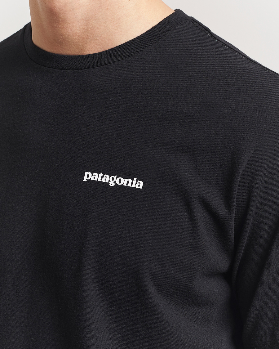 Hombres | Camisetas | Patagonia | P-6 Logo T-Shirt Black
