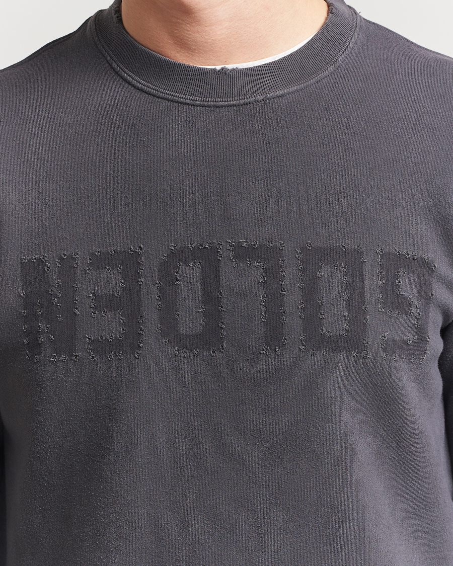 Hombres | Jerséis y prendas de punto | Golden Goose | Distressed Logo Sweatshirt Anthracite