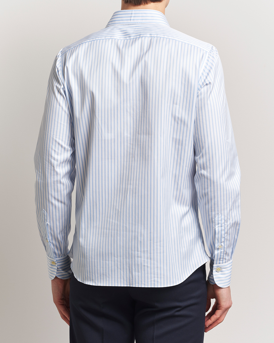 Hombres | Camisas | Finamore Napoli | Porto Popover Shirt Light Blue