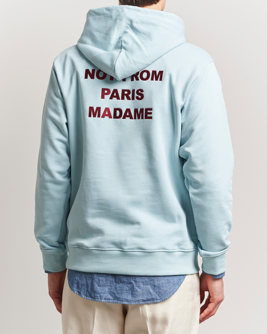 Hombres | Jerséis y prendas de punto | Drôle de Monsieur | Slogan Hoodie Light Blue