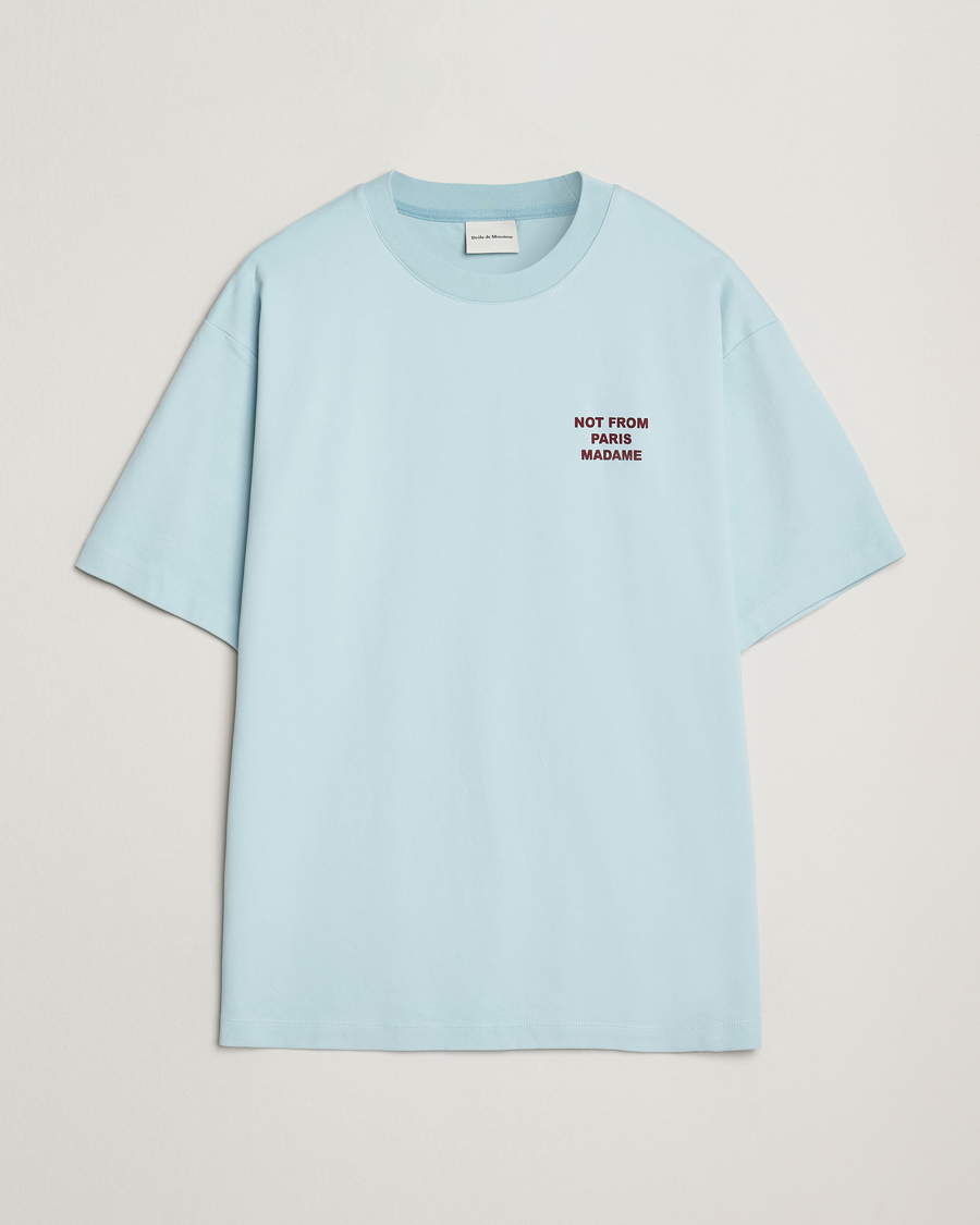 Hombres | Camisetas | Drôle de Monsieur | Slogan T-Shirt Light Blue