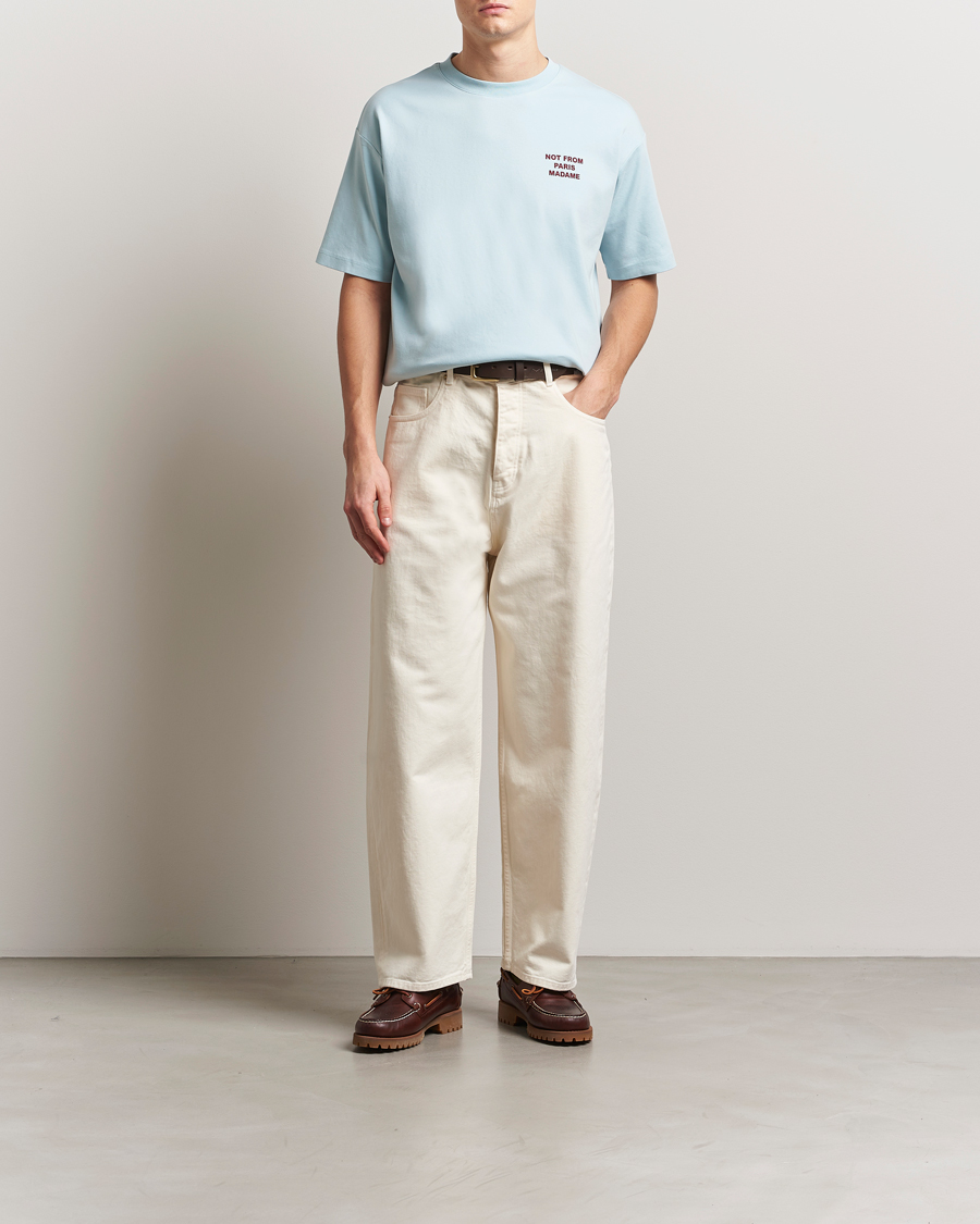 Hombres | Camisetas | Drôle de Monsieur | Slogan T-Shirt Light Blue