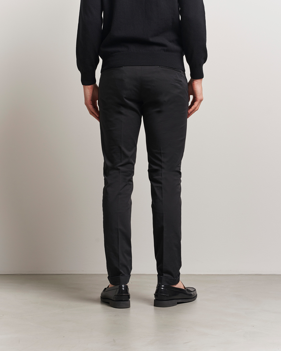 Hombres | Pantalones | Briglia 1949 | Slim Fit Cotton Chinos Black