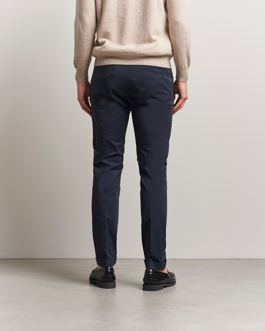 Hombres | Pantalones | Briglia 1949 | Slim Fit Cotton Chinos Navy