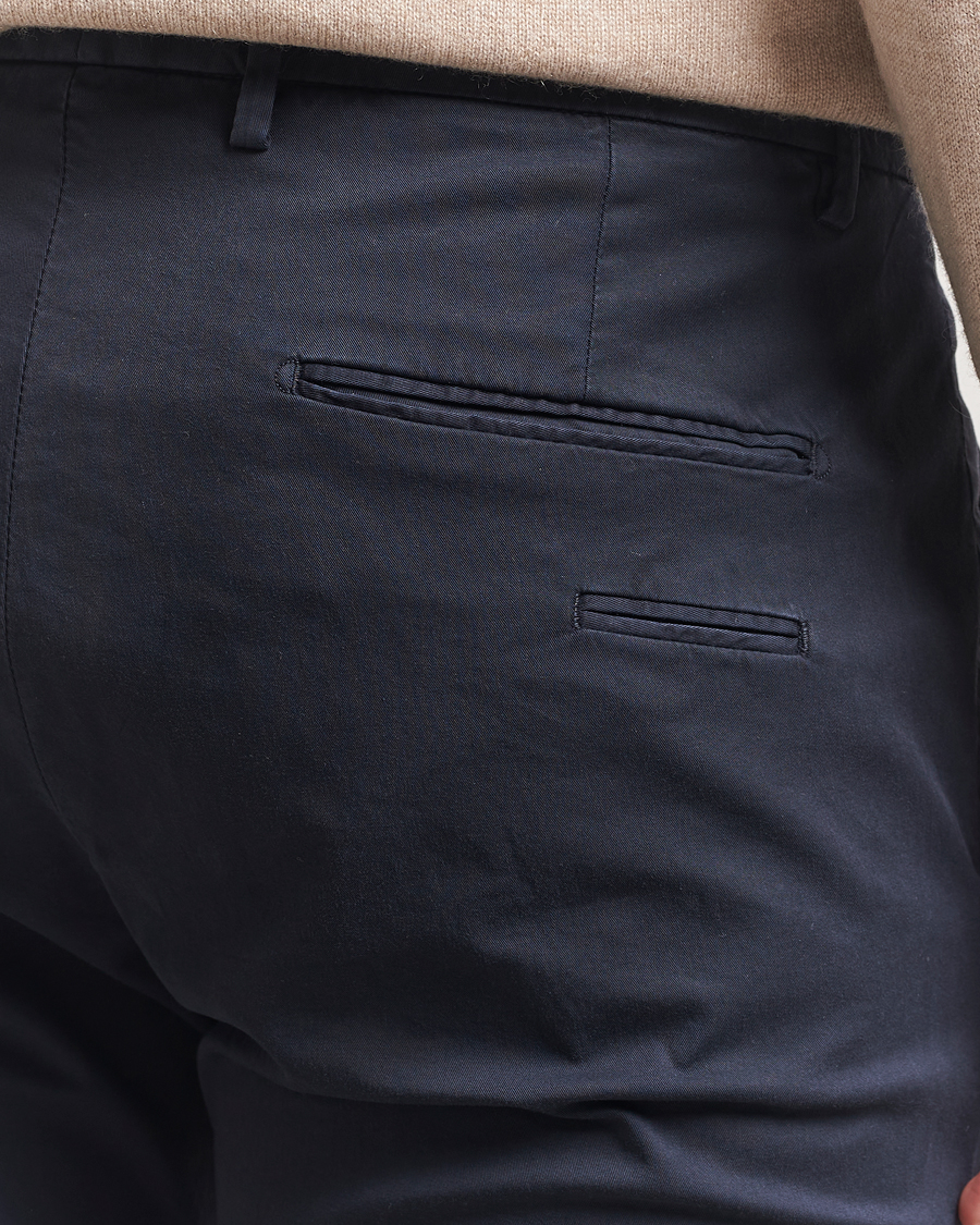 Hombres | Pantalones | Briglia 1949 | Slim Fit Cotton Chinos Navy