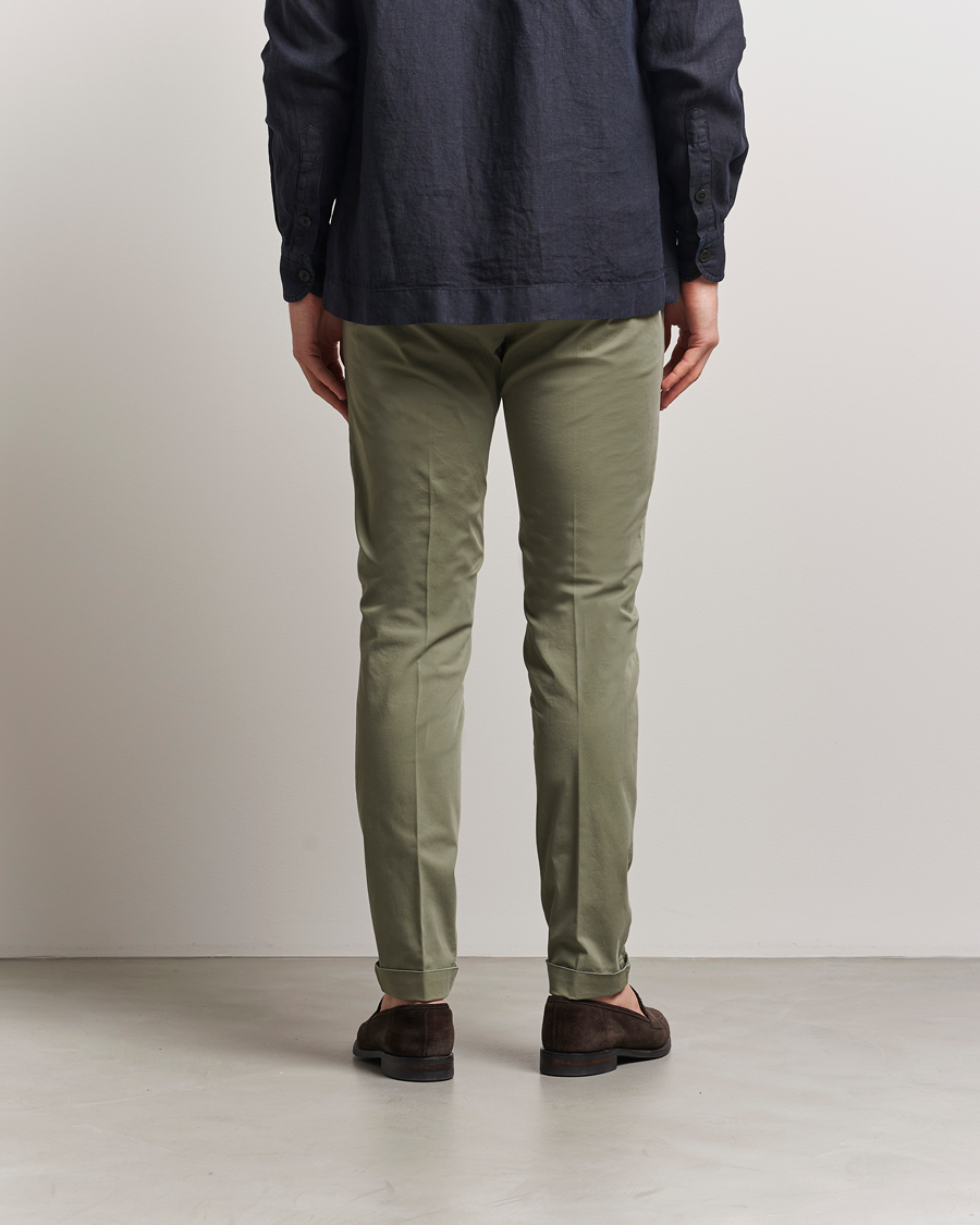 Hombres | Pantalones | Briglia 1949 | Slim Fit Cotton Chinos Olive