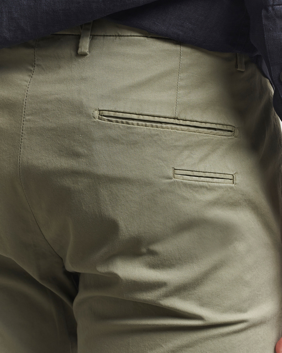 Hombres | Pantalones | Briglia 1949 | Slim Fit Cotton Chinos Olive