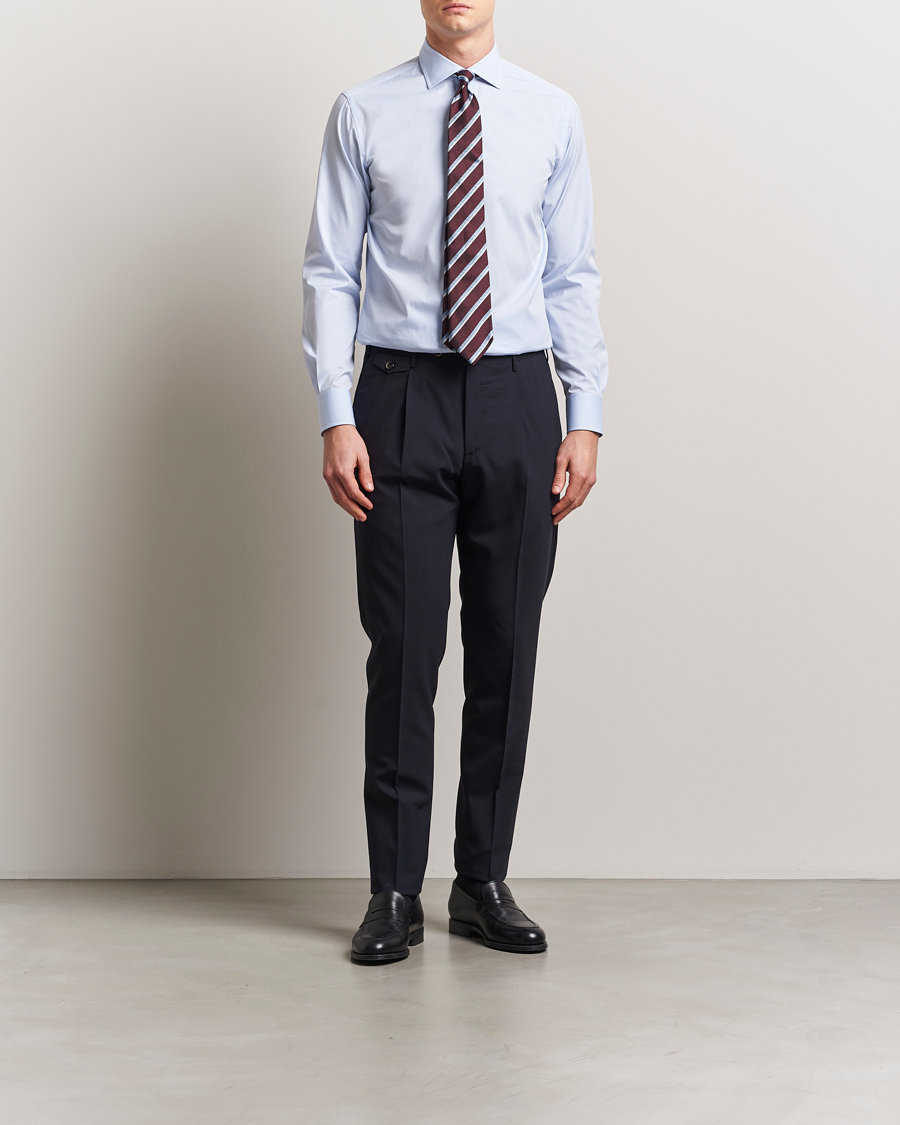 Hombres | Camisas | Brioni | Classic Dress Shirt Light Blue