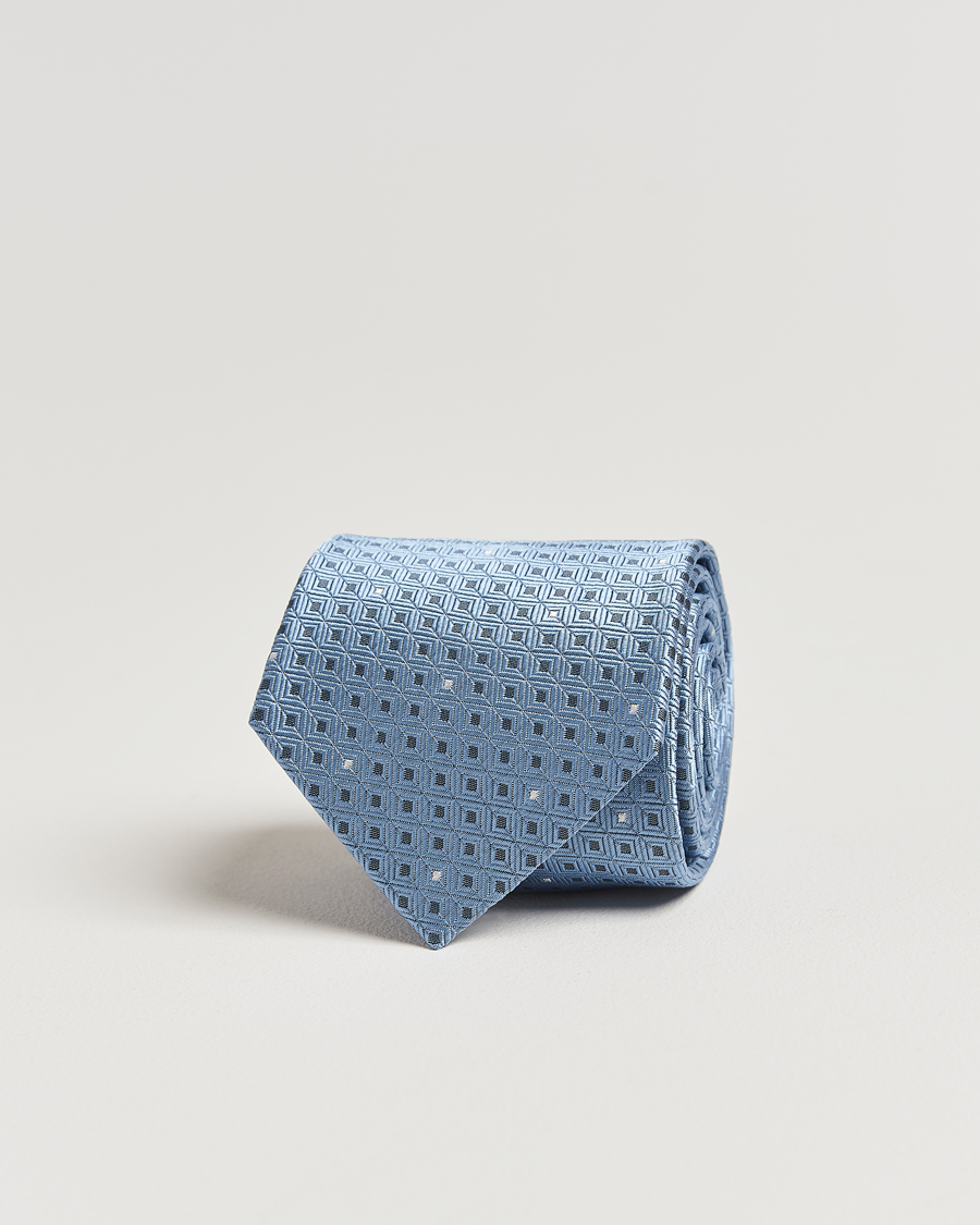 Hombres | Brioni Jacquard Silk Tie Light Blue | Brioni | Jacquard Silk Tie Light Blue