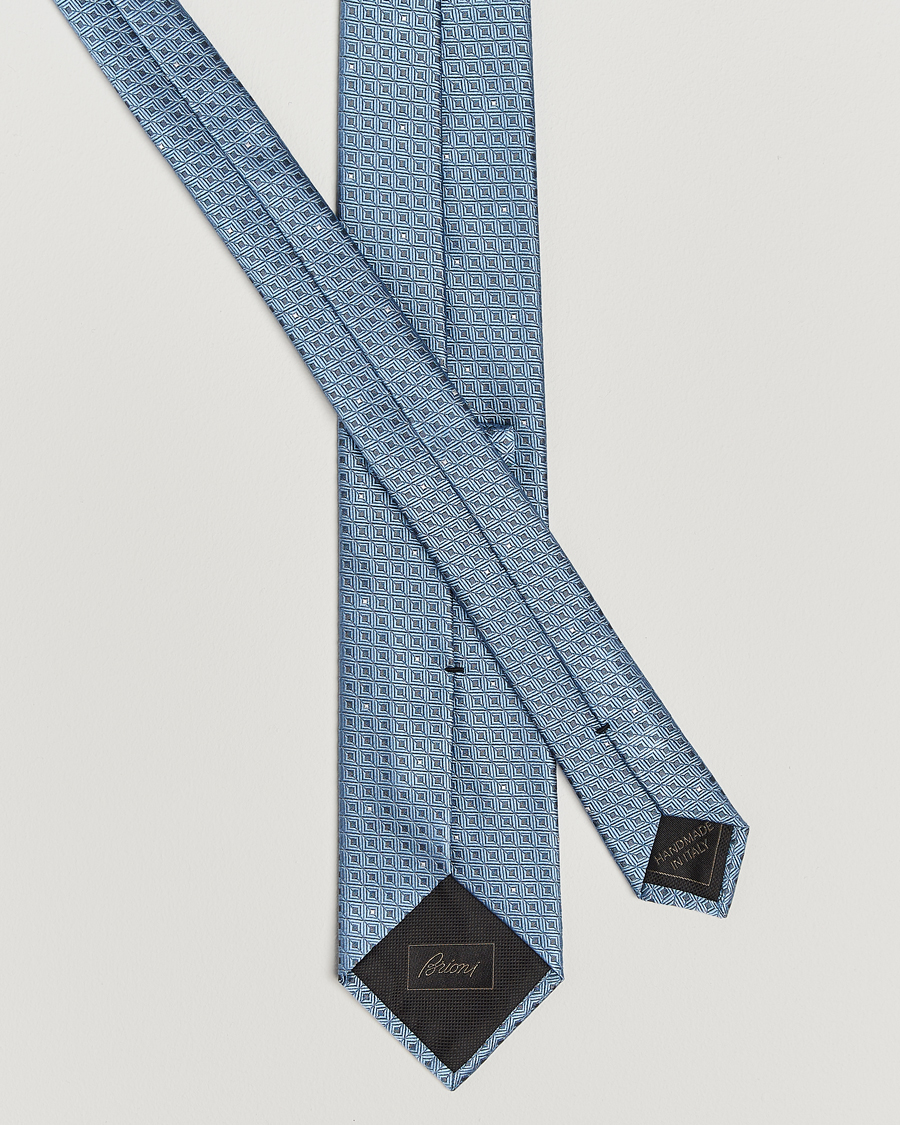 Hombres | Brioni Jacquard Silk Tie Light Blue | Brioni | Jacquard Silk Tie Light Blue