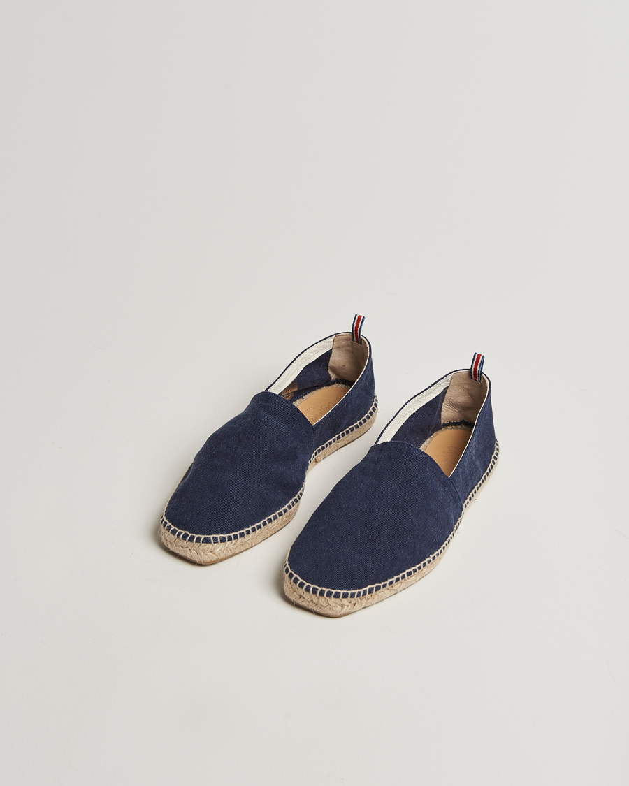 Hombres | Alpargatas | Castañer | Pablo Washed Canvas Espadrilles Azul Marino