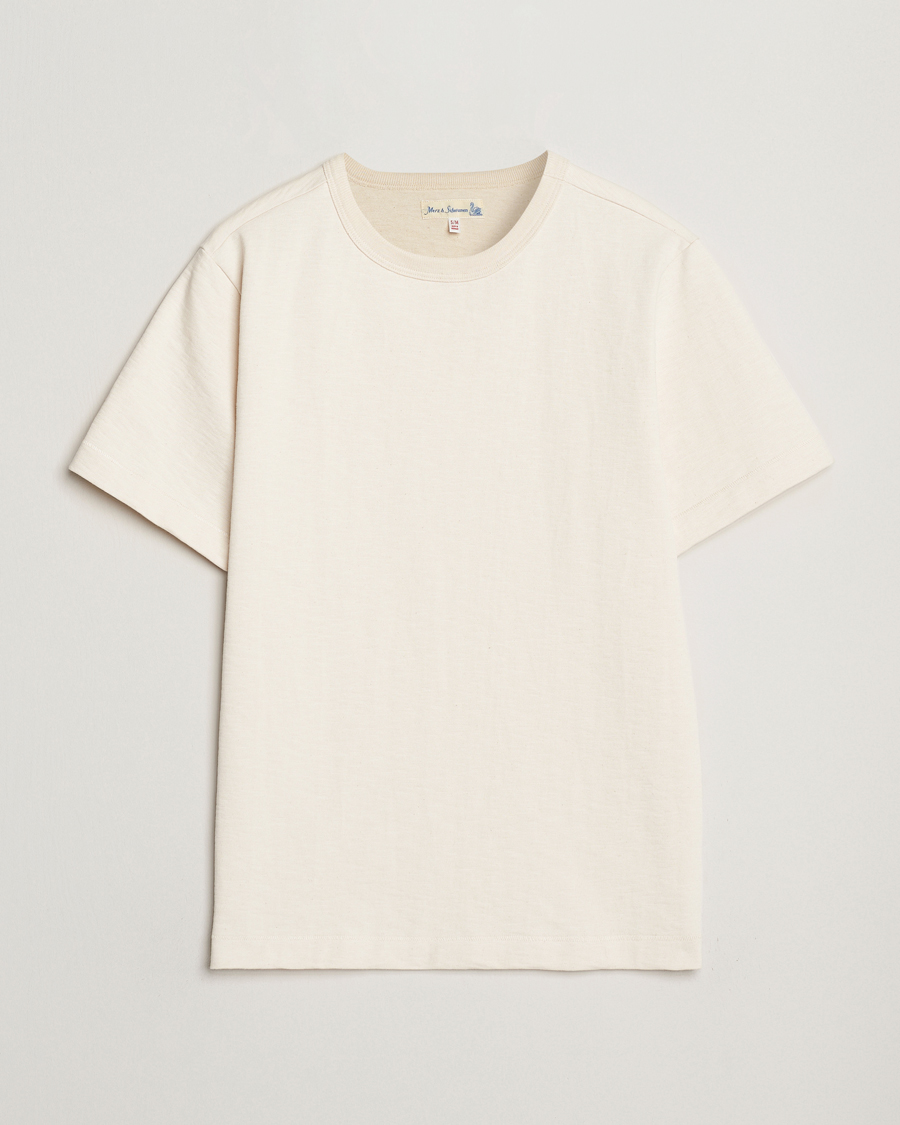 Hombres | Camisetas | Merz b. Schwanen | Relaxed Fit Loopwheeled Heavy T-Shirt Nature