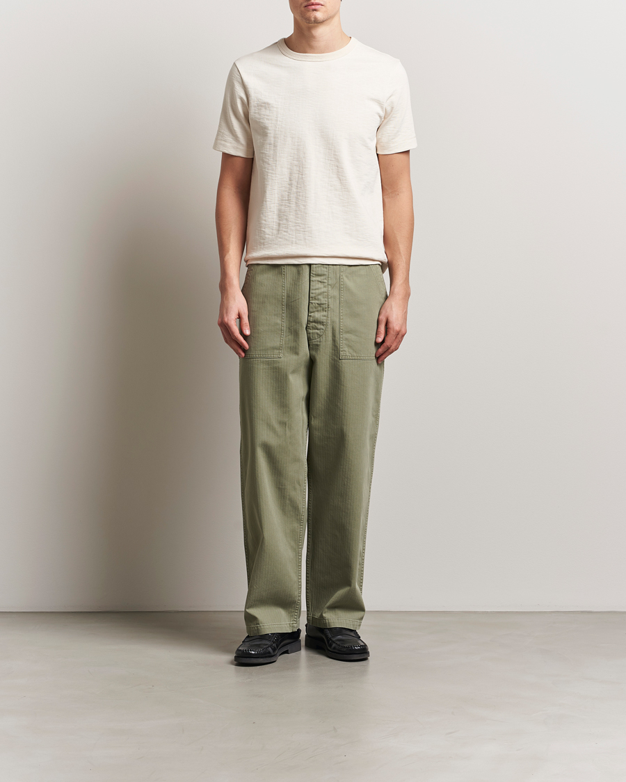 Hombres | Camisetas | Merz b. Schwanen | Relaxed Fit Loopwheeled Heavy T-Shirt Nature