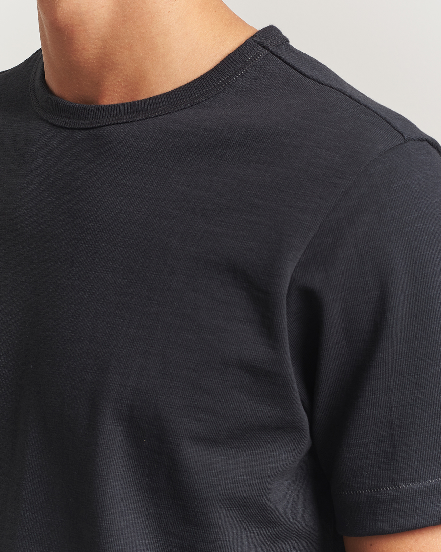Hombres | Camisetas | Merz b. Schwanen | Relaxed Fit Loopwheeled Heavy T-Shirt Charcoal
