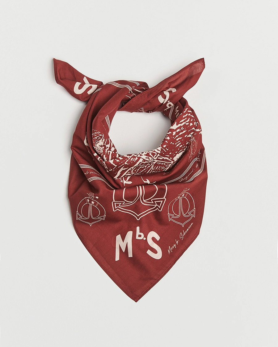 Hombres | Merz b. Schwanen Cotton Bandana Chestnut | Merz b. Schwanen | Cotton Bandana Chestnut