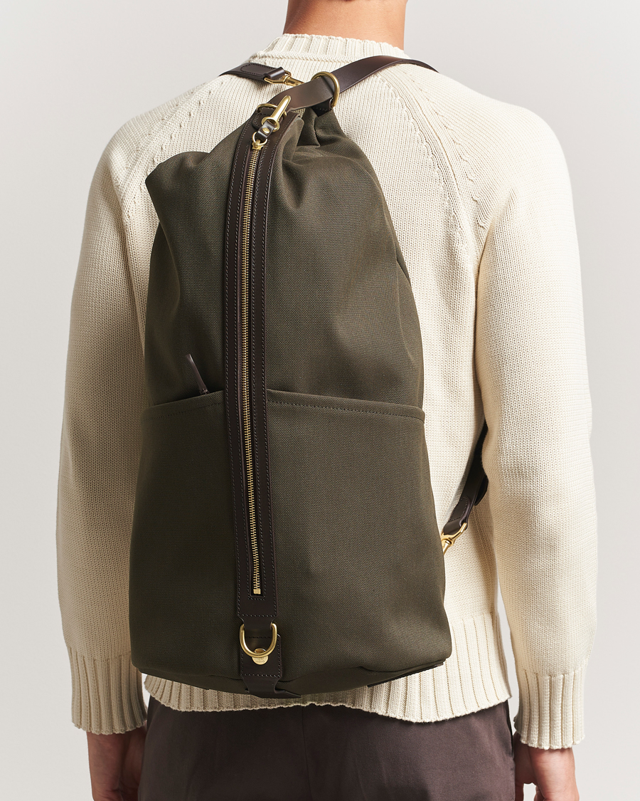 Hombres | Bolsos | Mismo | M/S Carpet Bag Army/Dark Brown