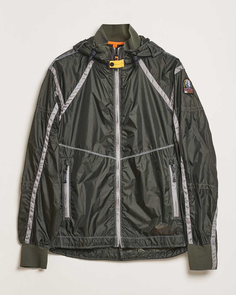 Hombres | Abrigos y chaquetas | Parajumpers | Edge Nylon Double Ripstop Hooded Jacket Thyme Green