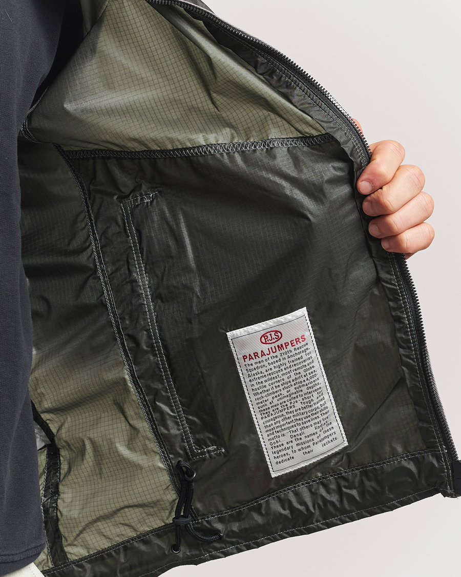 Hombres | Abrigos y chaquetas | Parajumpers | Edge Nylon Double Ripstop Hooded Jacket Thyme Green