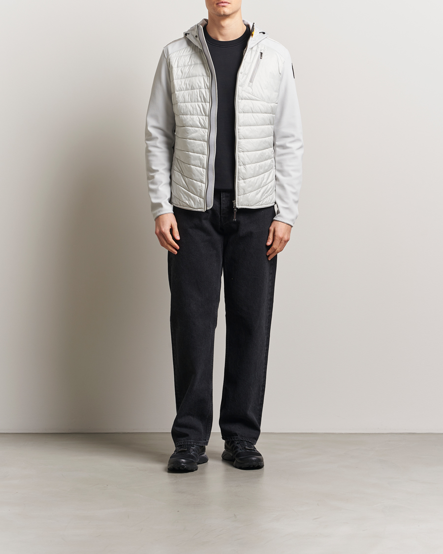 Hombres | Abrigos y chaquetas | Parajumpers | Nolan Mesh Hooded Hybrid Ghiaccio