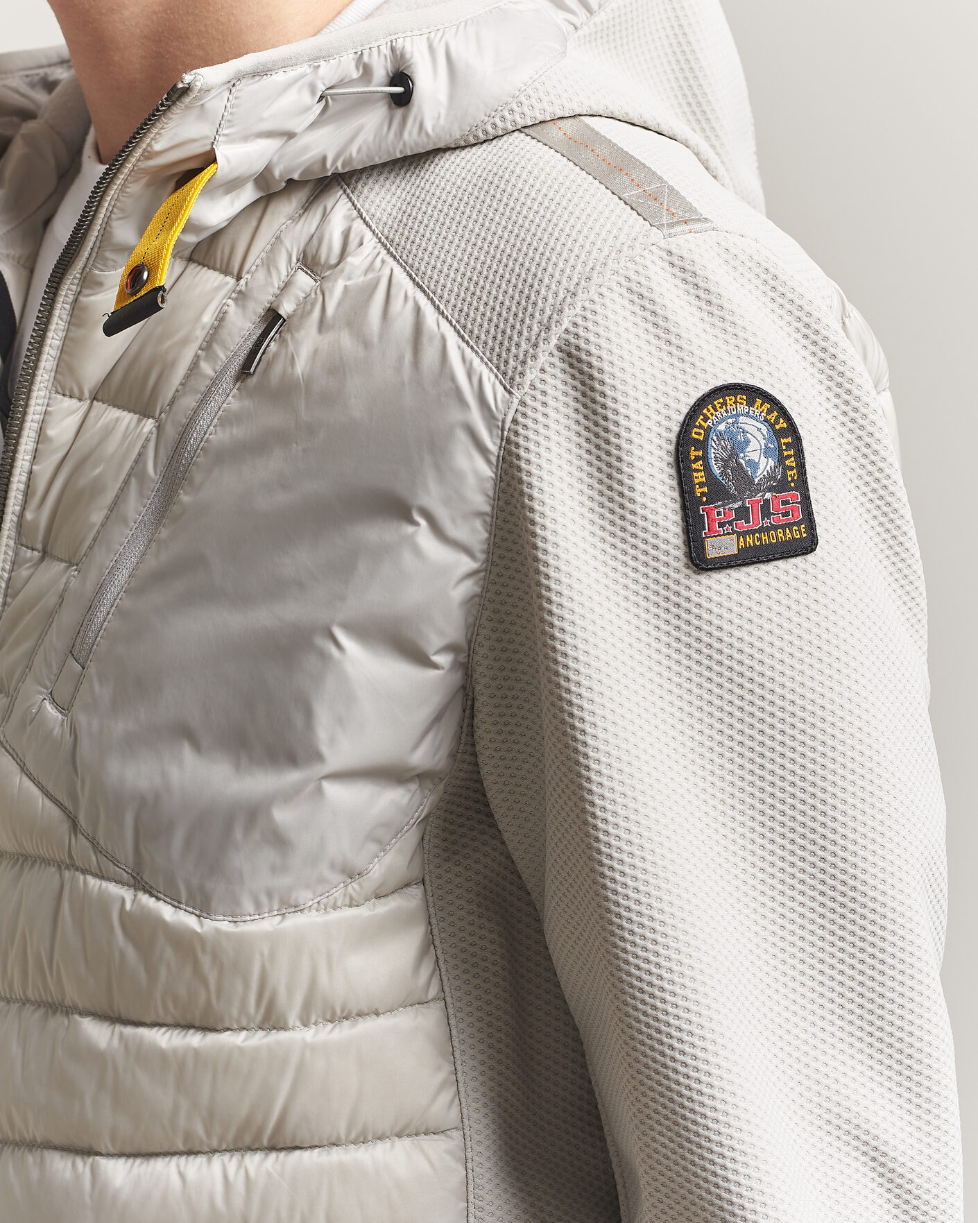 Hombres | Abrigos y chaquetas | Parajumpers | Nolan Mesh Hooded Hybrid Ghiaccio