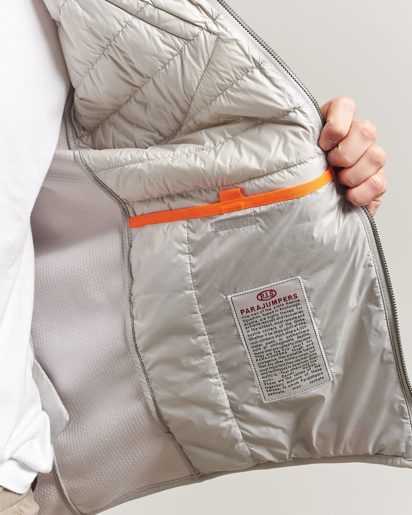 Hombres | Abrigos y chaquetas | Parajumpers | Nolan Mesh Hooded Hybrid Ghiaccio