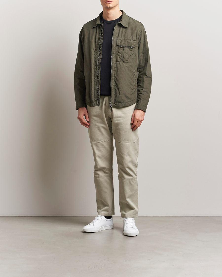 Hombres | Abrigos y chaquetas | Parajumpers | Rayner Peached Poplin Shirt Jacket Kombu Green