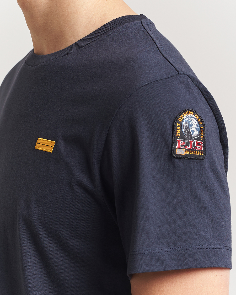 Hombres | Camisetas | Parajumpers | Iconic Crew Neck T-Shirt Blue Navy