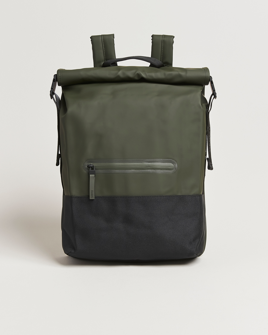 Hombres | Bolsos | RAINS | Trail Rolltop Backpack Green