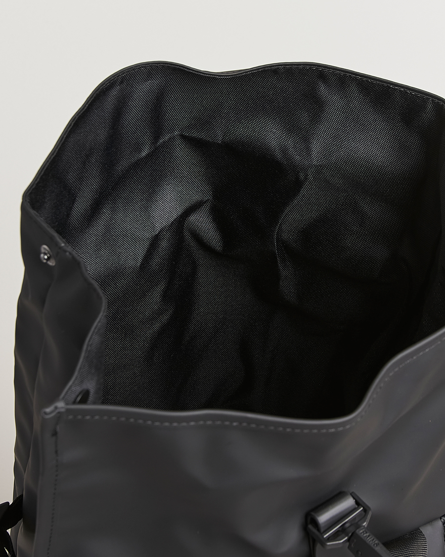 Hombres | RAINS Rolltop Large Rucksack Black | RAINS | Rolltop Large Rucksack Black