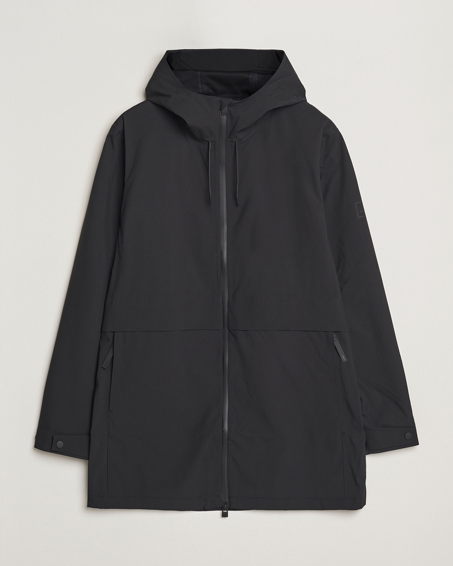 Hombres | Abrigos y chaquetas | RAINS | Suva Hooded Waterproof Long Jacket Black