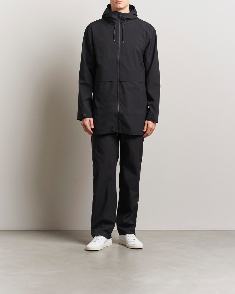 Hombres | Abrigos y chaquetas | RAINS | Suva Hooded Waterproof Long Jacket Black